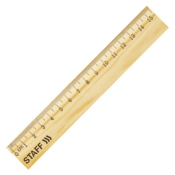 Линейка деревянная 15 см. Канадская сосна