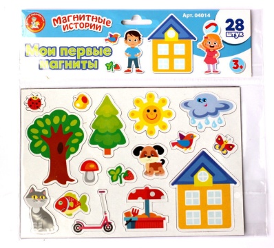 Игра магнитная "Мои первые магниты" 28 фигурок 3+
