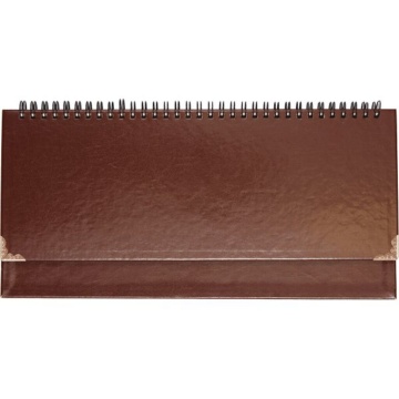 Планинг недат. 294*142мм 64л., гребень, иск.кожа "Bellagio" тм. коричневый, тв.обложка