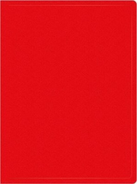 Папка файл А4  30лист 0,50мм красная