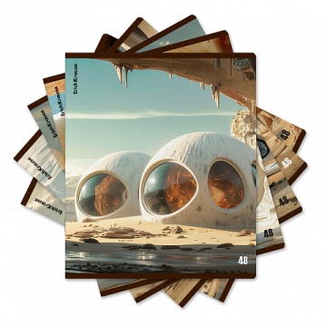 Тетрадь 48л клетка ламин "Dune"