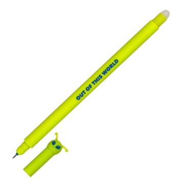 Ручка гелевая стираемая "Alien" синяя 0.5.129мм.иг корпус ассорти