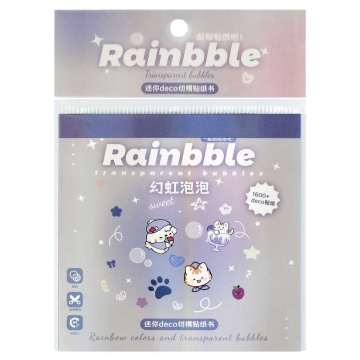 Наклейки на ногти 8,5*8,5см  24л. "Мыльные пузыри" 1600+ наклеек