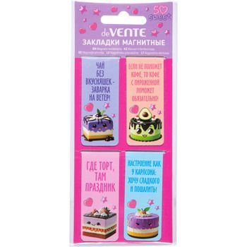Набор закладок магнитных 4шт., "So Sweet" 25*56,6мм