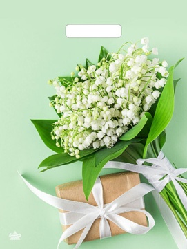 Пакет 40*31см (60мк) с вырубной ручкой "Весенние ландыши" Ламинат