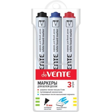 Маркеры для белой доски 5,0мм Набор 3 цв.