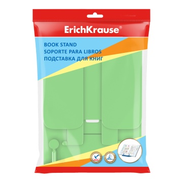 Подставка для книг пластиковая ErichKrause Neon Solid, зеленый