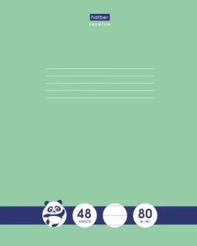 Тетрадь А5 48л ЛИН. Hatber "Панда-Тетрадь" белизна 100%