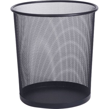Корзина для мусора круглая сетчатая 22*26,5*28см железная, черная