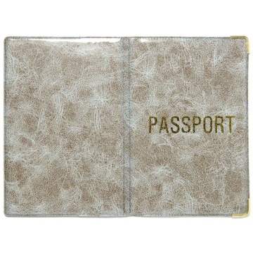 Обложка для паспорта ПВХ глянец, латинские буквы, ассорти