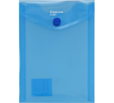 Конверт на кнопке А7 80*110мм BLAZE голубой