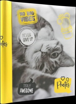 Фотоальбом магнитный 10л 23*28см спир. Fluffy pets. Мяу