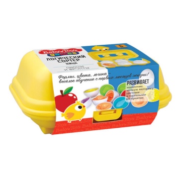 Логический сортер "Яйца" Овощи и фрукты 3+