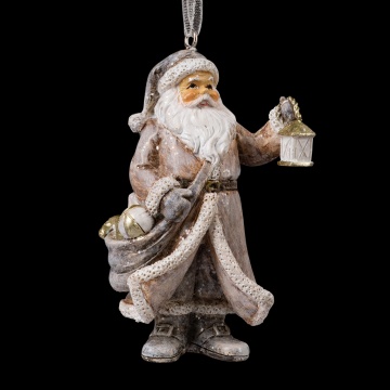 Украшение ErichKrause Decor Дед Мороз с фонарем 8.5см