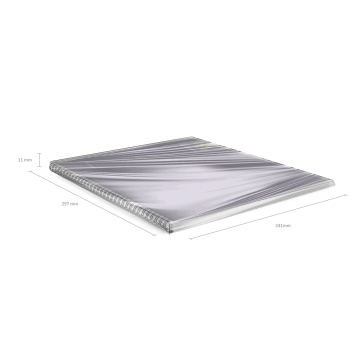 Тетрадь общая с пластиковой обложкой на спирали ErichKrause Manga, фиолетовый, А4, 80 листов, клетка