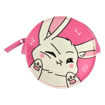 Кошелек для банкнот и монет Феникс+ "Сердитая зайка" 9*9см, кожзам., молния