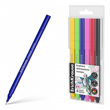 Набор линеров "ErichKrause. Art Spirit" 0.4мм,  6цв.