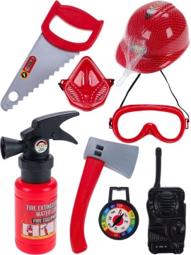 Игровой набор для мальчиков "Юный пожарный" 7 предметов, распыляется вода