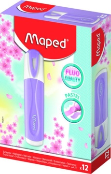Текстовыделитель  MAPED FLUO PEP'S CLASSIC  сиреневый 1-5мм, ПАСТЕЛЬ