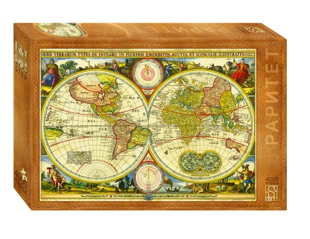 Пазлы 4000 элементов  1360*960мм.  "Историческая карта. 1657"