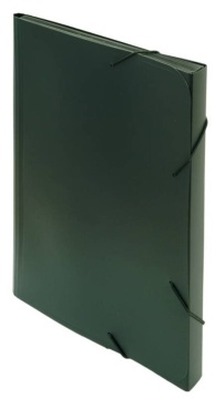 Папка  6 отд. на резин. А4 0,7мм чёрный