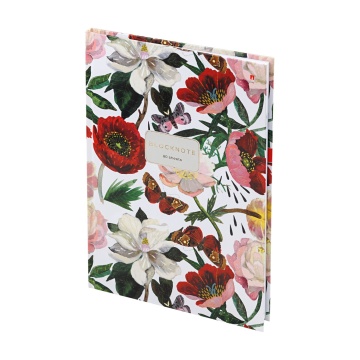 Тетрадь А4 7БЦ 80л кл. сшивка Альт "Flora. Пионы" глянц.лам. БЕЗ ПОЛЕЙ