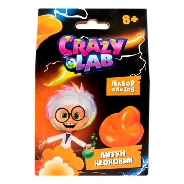 Набор для опытов Crazy Lab "Неоновый лизун"