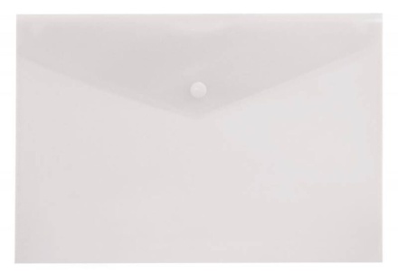 Конверт на кнопке А4 0,15мм однотонный, бесцветный