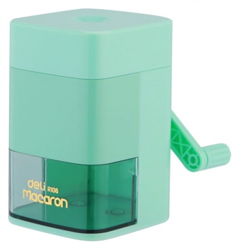 Точилка механическая 1 отв, Deli "Macaron" пласт.корпус, 2 дизайна