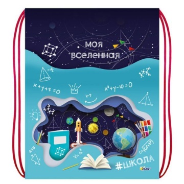 Мешок для обуви 1 отд, 340*420 "Школьный мир"