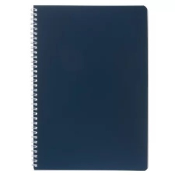 Тетрадь А4  96л кл. гребень Hatber "SoloMatte. Сапфир" перф., софт-тач