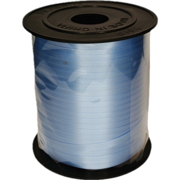 Лента упаковочная ПВХ 5мм*228м, матовая, голубая