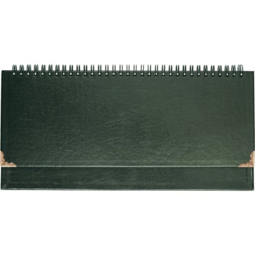 Планинг недат. 294*142мм 64л., гребень, иск.кожа "Bellagio" тм. зеленый, тв. обложка