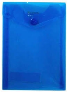 Конверт на кнопке А6 BLAZE вертикальный, синий