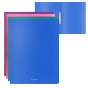 Папка 2 кольца 24 мм пластик А4 GLANCE VIVID, ассорти