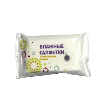Салфетки влажные "МАН" лимон, 15шт
