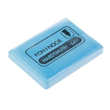 Ластик-клячка 50*36*9 натуральный каучук прямоугольный для ретуши голубой