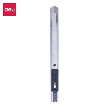 Нож канцелярский Deli  9 мм, сталь, фиксатор