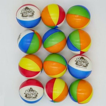 Мяч мягкий  6,3см "Веселые полосочки" ППУ 12шт/уп