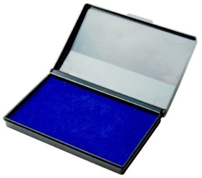 Подушка штемпельная Attomex (70*110мм) пластм. син.