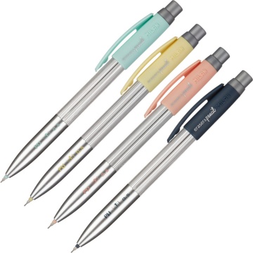 Карандаш механический 0,5мм Milan PL 1 Silver, НВ корпус ассорти