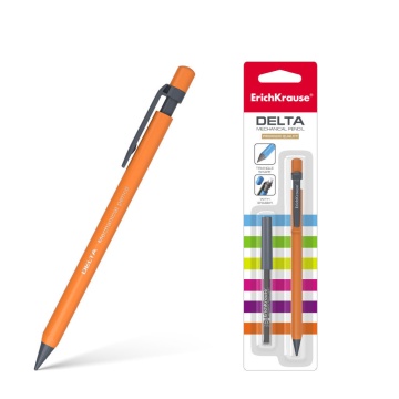 Набор из 1 механического карандаша ErichKrause Дельта и 20 грифелей 0.5 мм, ТМ (в блистере)