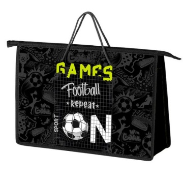 Папка для тетрадей. А4. Пластиковая, с ручками. ФУТБОЛ ON