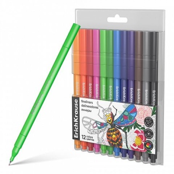 Набор линеров "ErichKrause. Art Spirit" 0.4мм, 12цв.