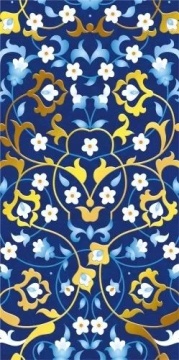 Конверт для денег "Синие узоры"