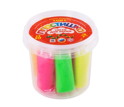 Тесто для лепки  7 цв.*24 гр., в ведре