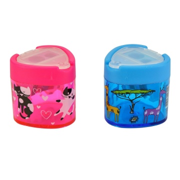 Точилка пласт. с контейнером 2 отв. FunSharp, 2 цвета