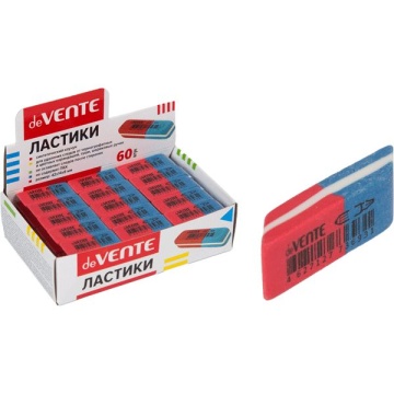 Ластик deVENTE 42*14мм  синт. каучук, красно-синий