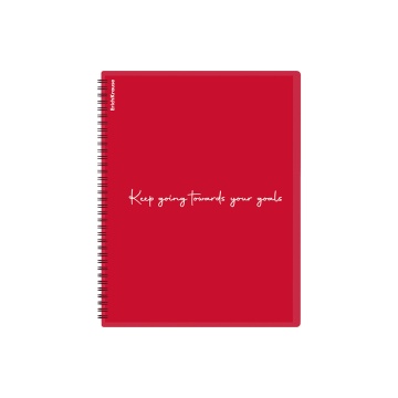 Папка файловая пластиковая на спирали ErichKrause Classic Words, с 30 прозрачными карманами, A4, кра