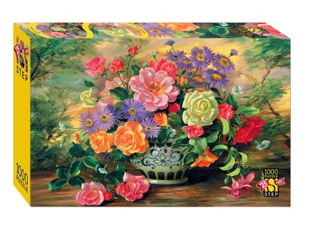 Пазлы 1000 элементов 480*680мм.  "Цветы в вазе" (Юбилейная коллекция)